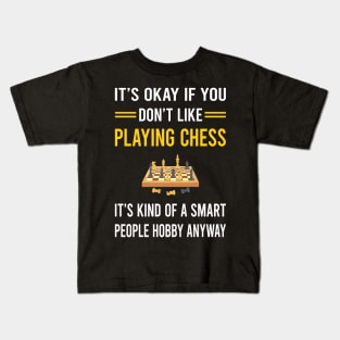 Smart People Hobby Playing Chess Kids T-Shirt